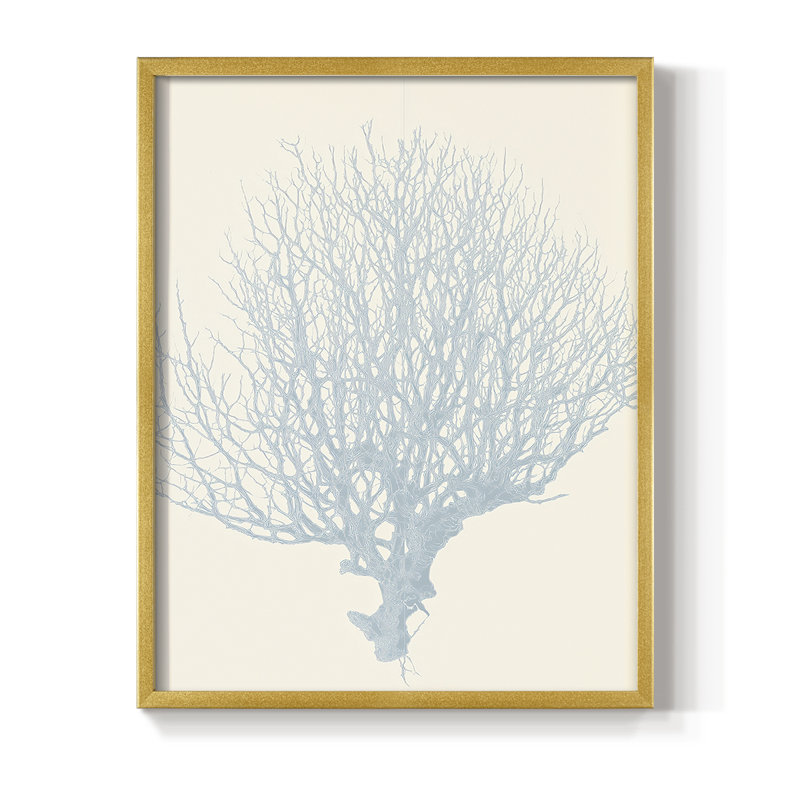 NAUTICAL Series 16, reproduction encadrée - bois massif, H 30 po x l 24 po, Doré
