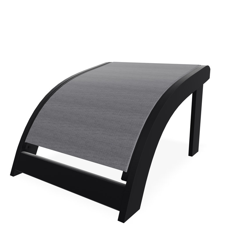 Sling Adirondack Ottoman, Augustine Pewter, Black