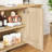 55"W Solid Wood Modern Sideboard Buffet Storage Cabinet-2109697284
