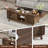 Wooden Mid-Century Coffee Table With Sliding Top, Storage, And Doors, Walnut Finish, 47 Inch | Gift Idea