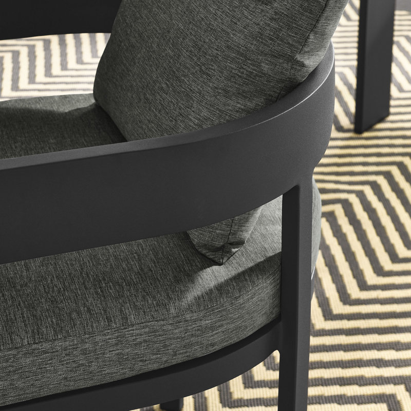 Chaise de patio en aluminium Tahoe, Gris