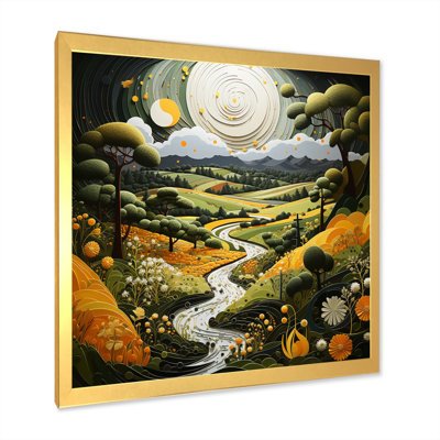 " Countryside Reverie Pointillism X "