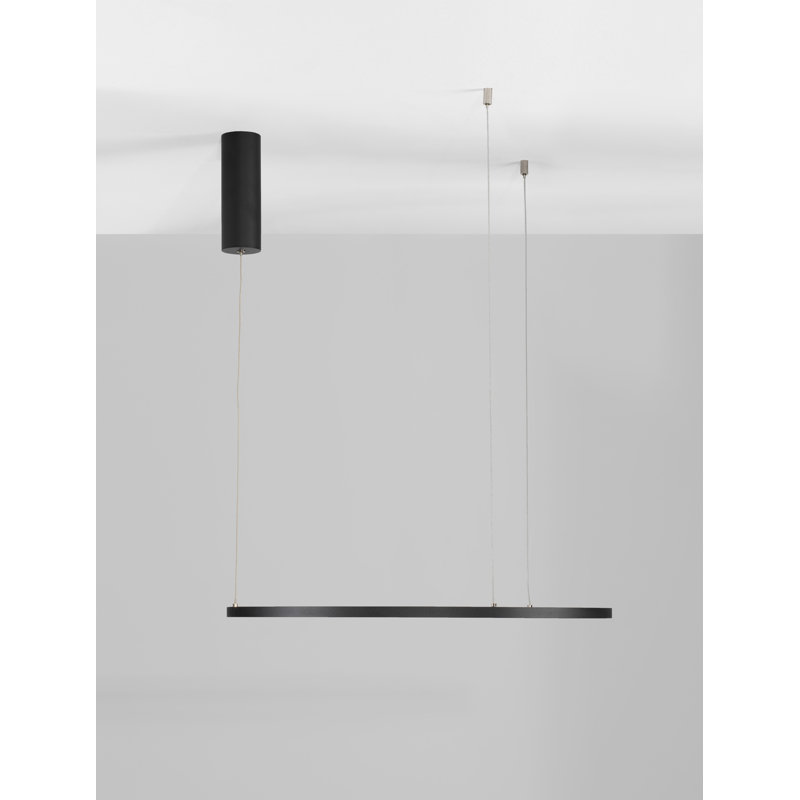 1 - Light Black LED Cylinder Pendant