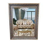 Rectangle Solid Wood Mirror
