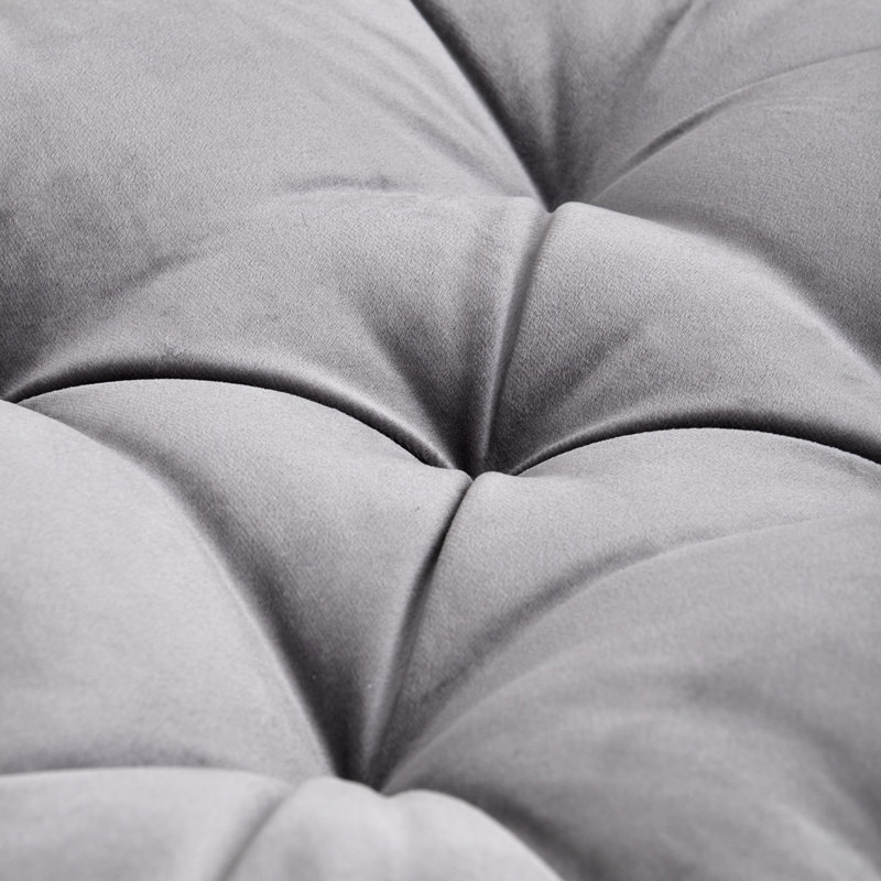 Grand coussin de yoga réversible, Gris