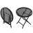 Round Steel Outdoor Side Table , 17.71 " W 17.71 " D-1976704482