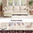 112'' Down Modular Sectional Sofa With Movable Ottoman, Couch With Removable Washable Cushion Covers, Tool-Free Easy Assembly, Petal Arms Deep Seat Cloud Couches For Living Room, Chenille Fabric-1769827255