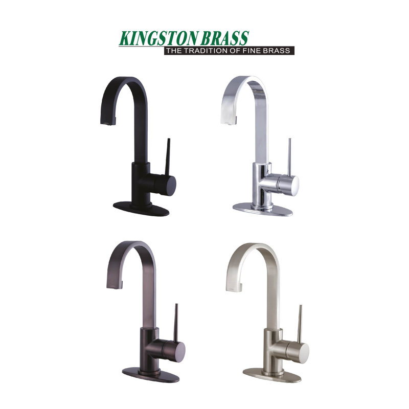 Matte Black Nickel Single-Handle Bathroom Faucet