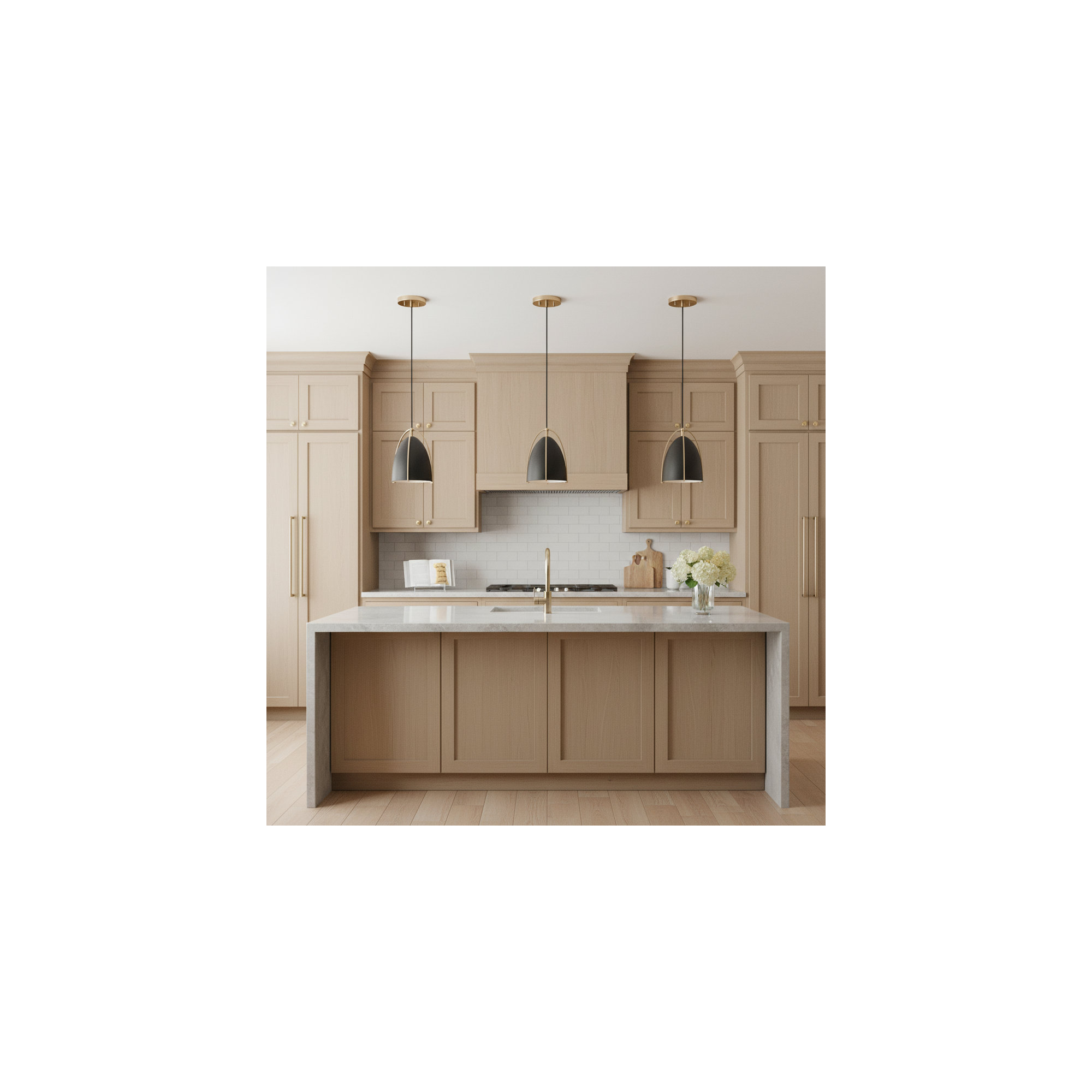 Nikki Single Light Metal Steel Dimmable Pendant, Satin Brass, 7.5" H x 6.25" W x 6.25" W, Black