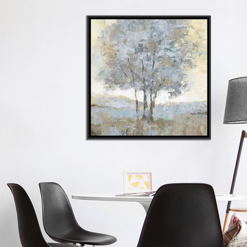"Soft Sentinel I" par Nan, reproduction d’art, Pas de tapis, Toile avec cadre noir, H 12 po x l 12 po x P 1,5 po