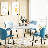 Indars Round Metal Base Dining Table-1649017038-1649017039