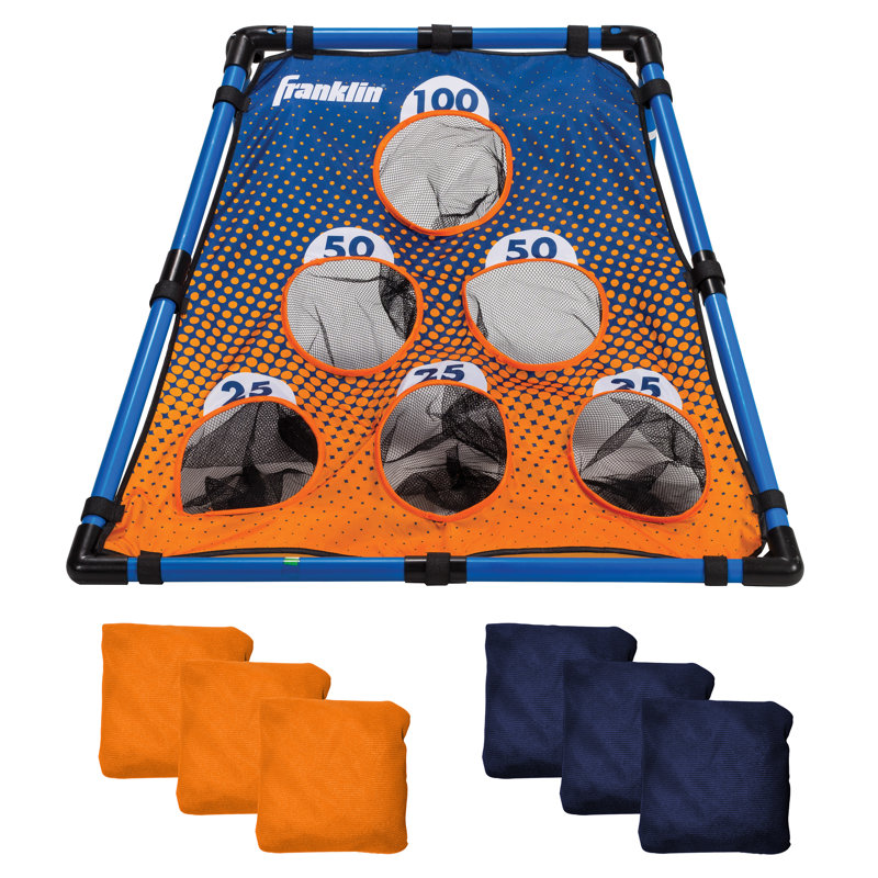Multi-color PVC Bean Bag Toss Game Set with 6 Holes