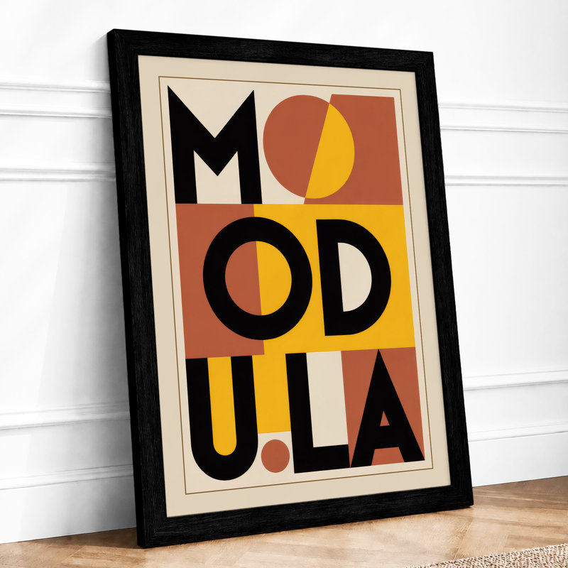 Modula Typography - Print, Black, A4 - 29.7 x 21.0 cm