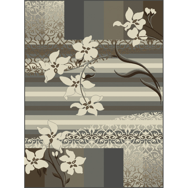 Tapis décoratif gris Touffeté Ohe