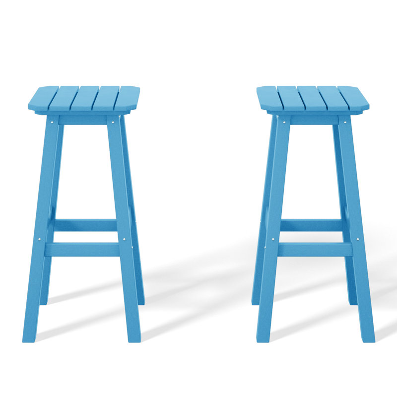 Ensemble de 2 tabourets de bar 29 "Vinnie, Bleu