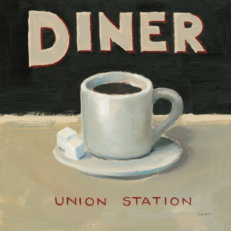 Coffee Spot II, H 36 po x l 36 po, Non, Toile tendue