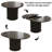 Dining Table For 4-6,63“Extendable Round Kitchen Dining Room Table With 2-Tier Storage Shelf, Space Saving Expandable Wood Oval Circle Dinner Furniture With Pedestal Base-2133604544