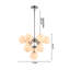 Lustre noir 10 lumières avec abat-jour en verre Stines-29485578-29485577