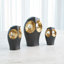 S / 3 sculptures de méditation - bronze