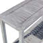 Charmante console en eucalyptus pour les espaces extérieurs, rehaussant l'esthétique et la fonctionnalité