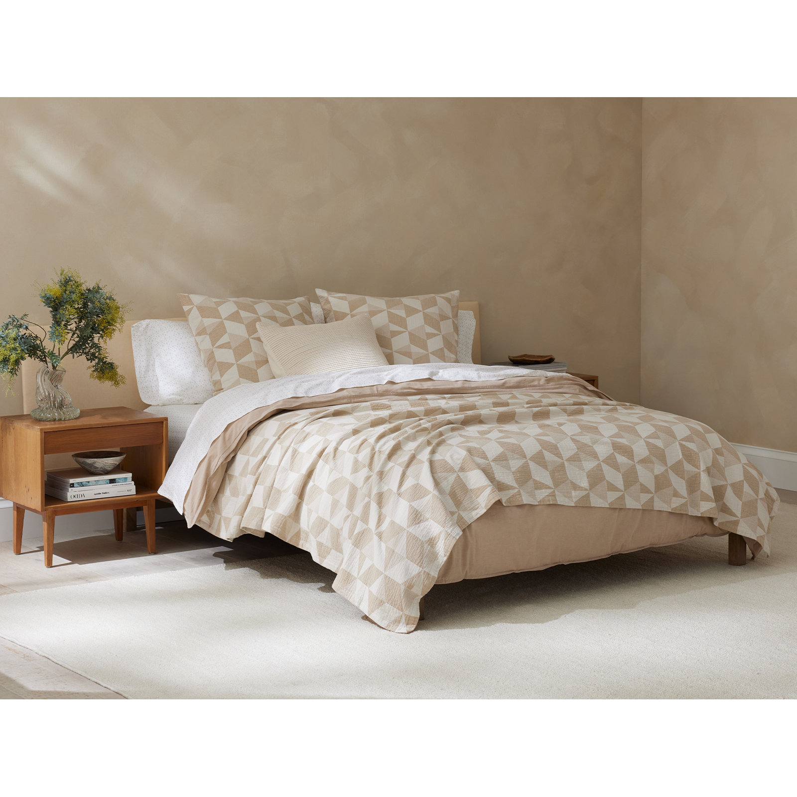 Pismo Cotton Throw Blanket, King, Hazel