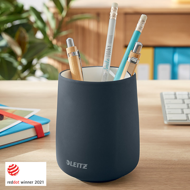 Cosy Ceramic Pen Holder, Grey
