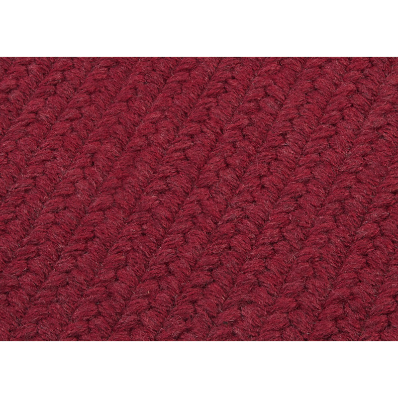 Tapis réversible en mélange de laine Tanguay - Sangria, Carré 10 pi