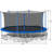 14FT  Trampoline With Safety Enclosure Net,Heavy Duty Jumping Mat And Spring Cover Padding For Kids And Adults,  Ladder