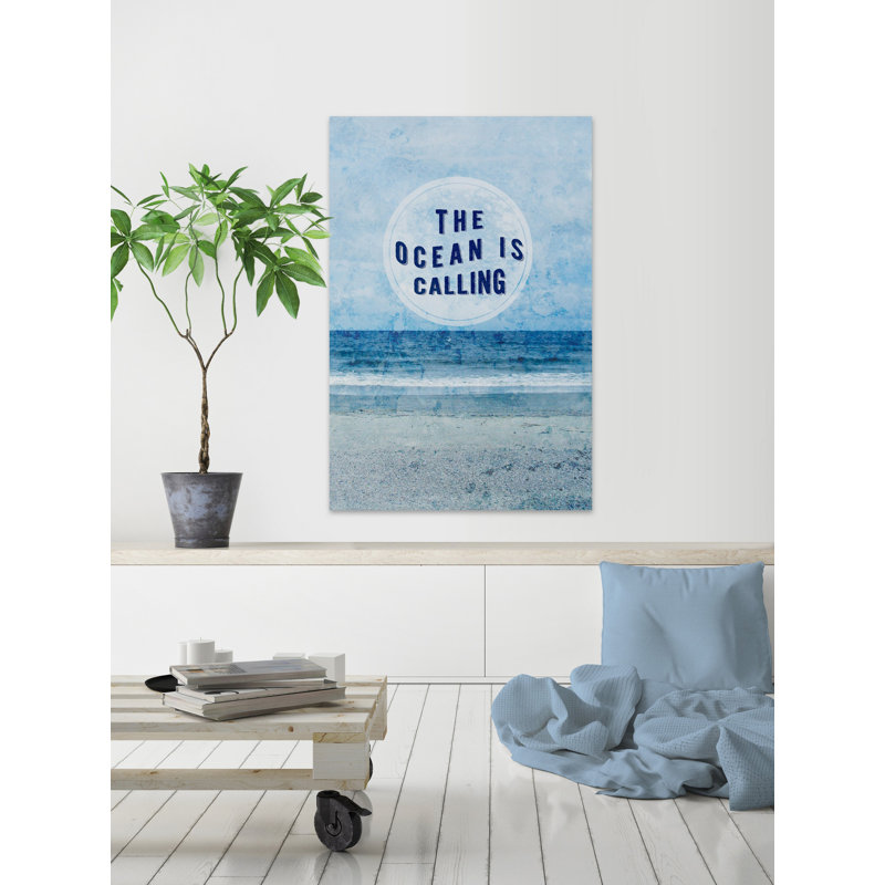 Paradise Sentiment II - Print on Canvas, 46 cm H x 30 cm W x 3.81 cm D, Wrapped Canvas