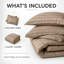Oxford Homeware Microfiber Striped Duvet Cover Set with Pillowcases-117990085-117990087