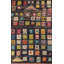 Tapis marocain noir moelleux All-Over 10 x 15