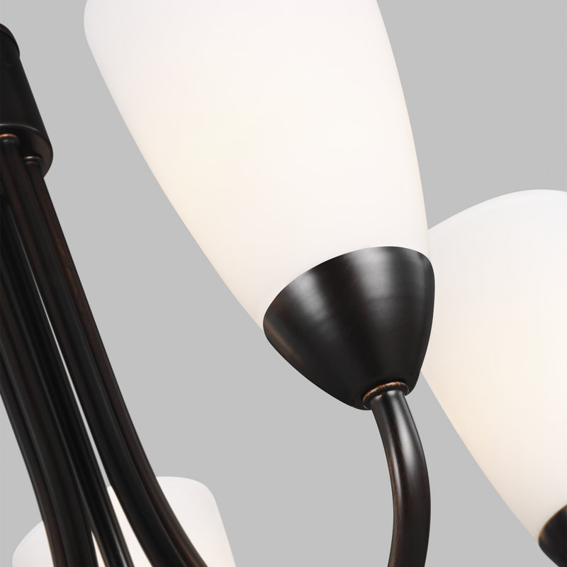 Seville Five Light Chandelier from Generation Lighting , Yes, Burnt Sienna