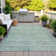 Machine Washable Indoor/Outdoor Xhevrie Teal Rug
