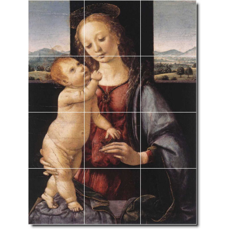 Carreau de peinture murale 24 po x 32 po 8 po x 8 po, Religieux 05488