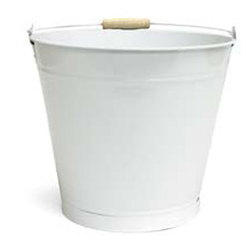 Gracie Oaks Decorative Bin, White, 10.75" H x 13" W x 13" D