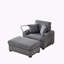 Fauteuil d'appoint 55 po surdimensionné avec repose-pieds et rangement, fauteuil d'appoint de base en velours côtelé confortable avec porte-gobelet, port de charge pour téléphone portable, fauteuil d'appoint inclinable de base-513422298