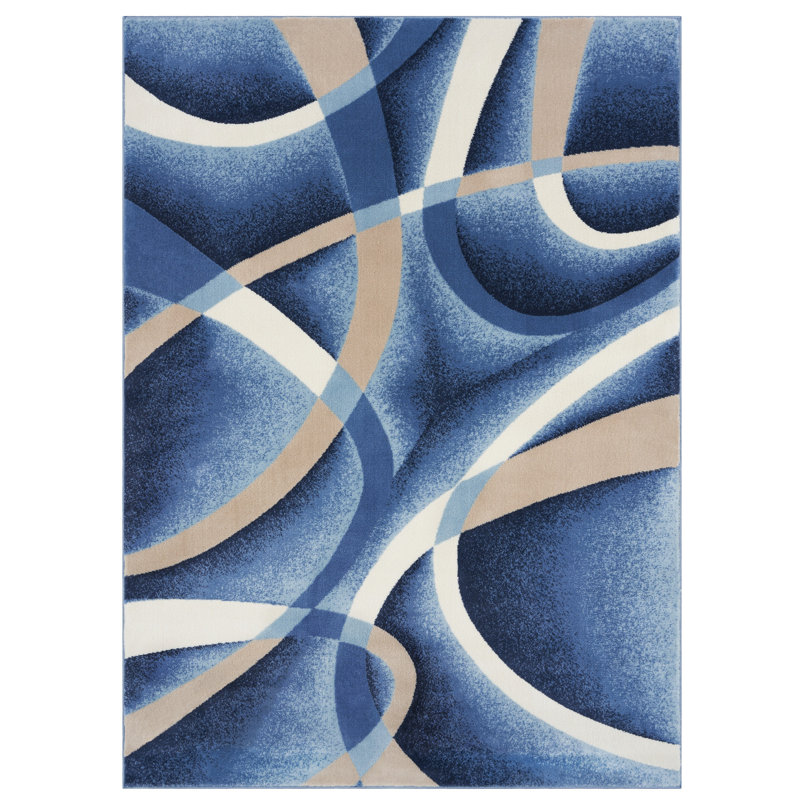 Kallum Abstract Indoor Rug, Rectangle 3'11" x 5'4"