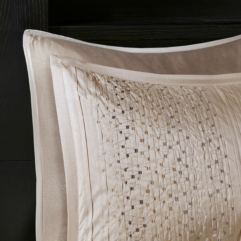 8 Piece Embroidered Comforter Set
