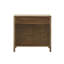 Commode d'appoint en bois massif - Devant de sangle de canne, serrure cachée, tiroir coulissant en métal, finition récupérée, cadre de rangement élégant et fonctionnel, look attrayant
