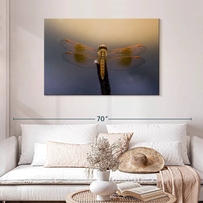 Crowle Dragonfly Glow, 30" H x 45" W