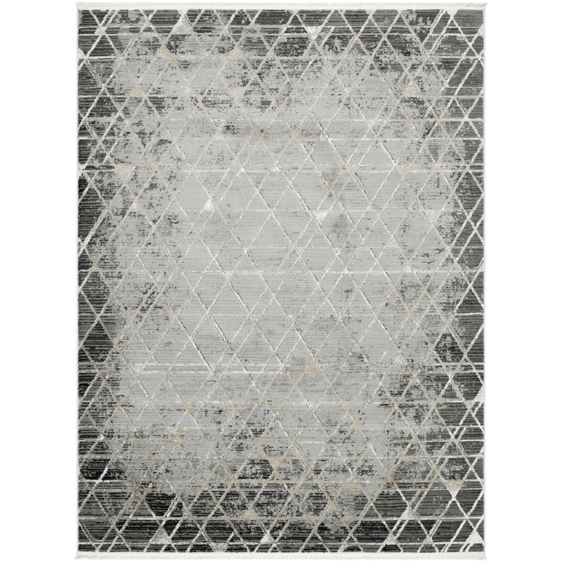 Geometric Indoor Rug, Rectangle 7'10" x 10'