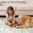 8x10 Floral Area Rug, Washable Non Slip Foldable Rug for Dining Room Office, Pink-1369980616-1369980595
