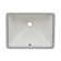 Ruvati 17 x 12 inch Undermount Bathroom Rectangular Porcelain Ceramic Sink with Overflow