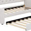 Upholstered Daybed With LED Belt And Trundle-114007824
