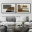 Forme Mid-Century «Mid-Century Retro Polygon Collage Abstract Shapes Illustration», 2 pièces-100136176-100136177
