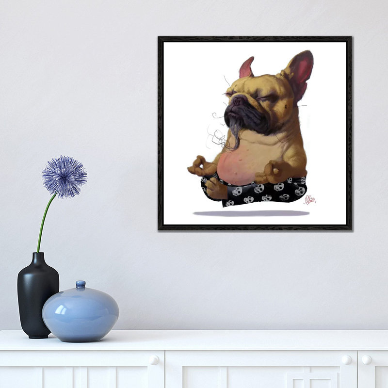 Floater 1 Piece Wall Art on Canvas, 45.72cm H x 45.72cm W x 3.81cm D, Black Floater Framed