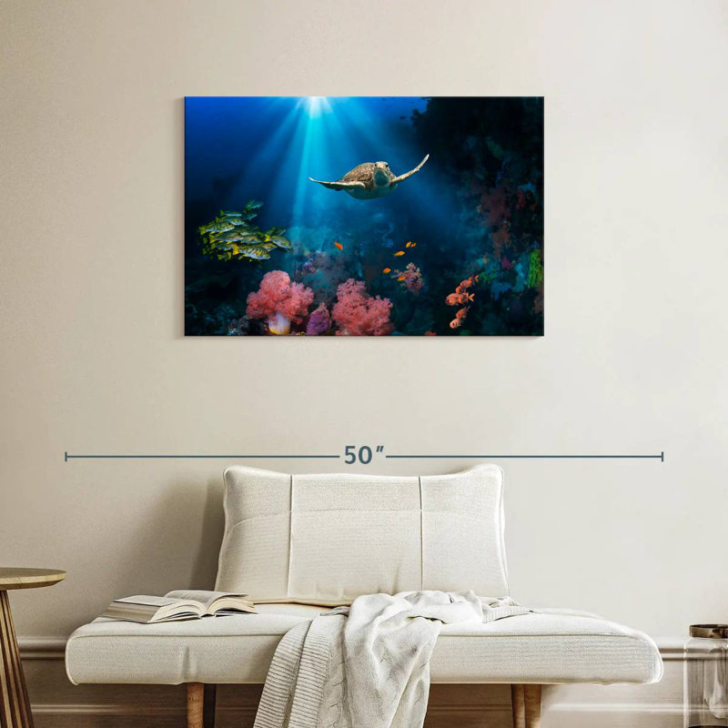 Ocean Underwater, 24" H x 36" W