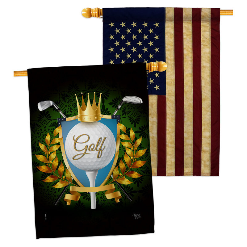 Drapeau de maison en polyester 40 x 28 po à 2 côtés