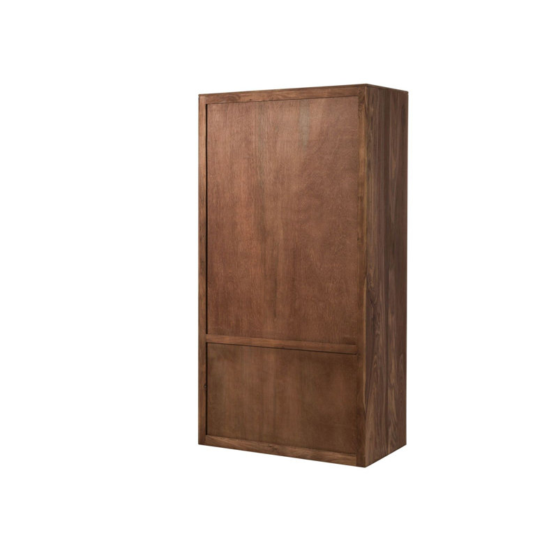 Toronto Solid Wood Wardrobe, Natural / Unfinished
