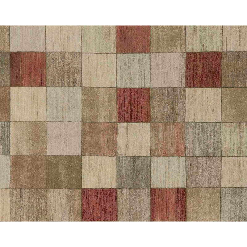 Tapis taupe noué à la main de haute qualité
